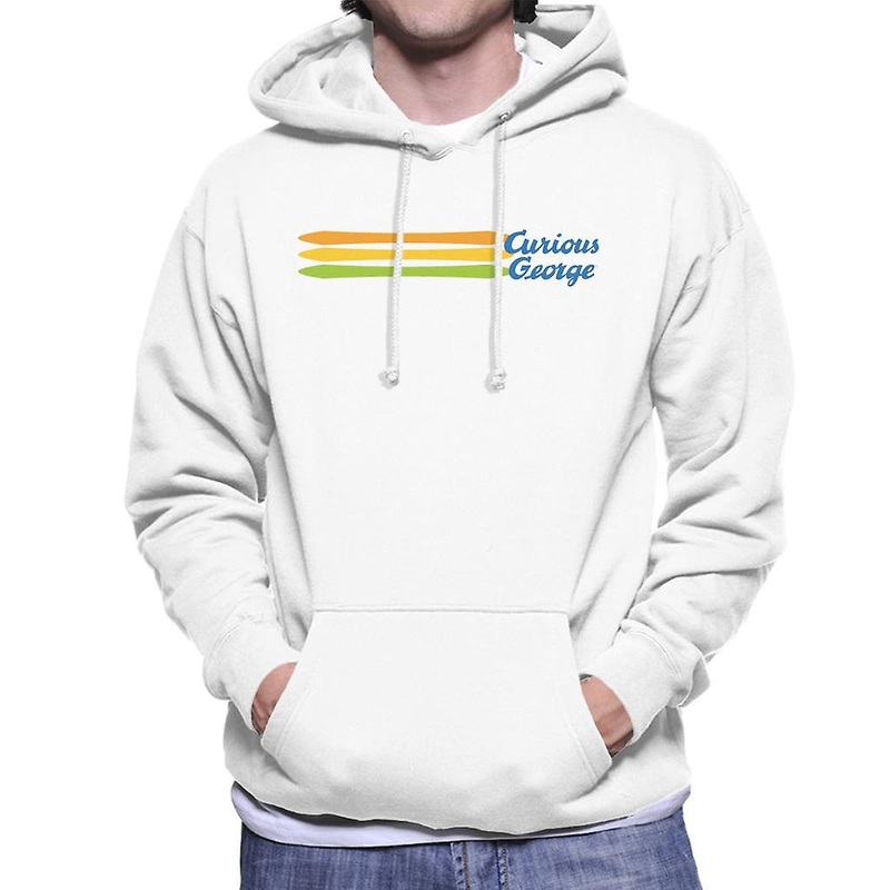 Curious George Blue Logo Men’s Hooded Sweatshirt