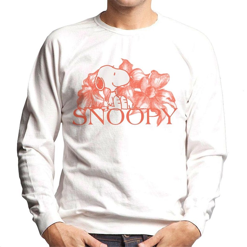 Peanuts Snoopy Flower Sketch Design Men’s Sweatshirt