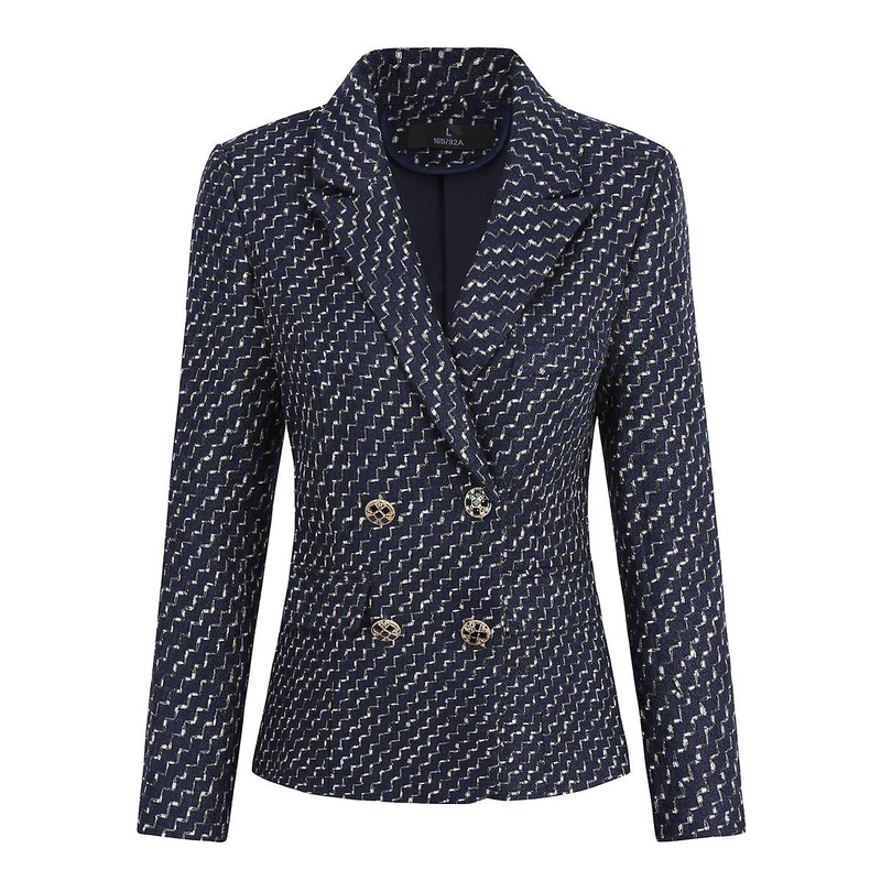 Cloudstyle Women’s Elegant Casual Double Breasted Blazer