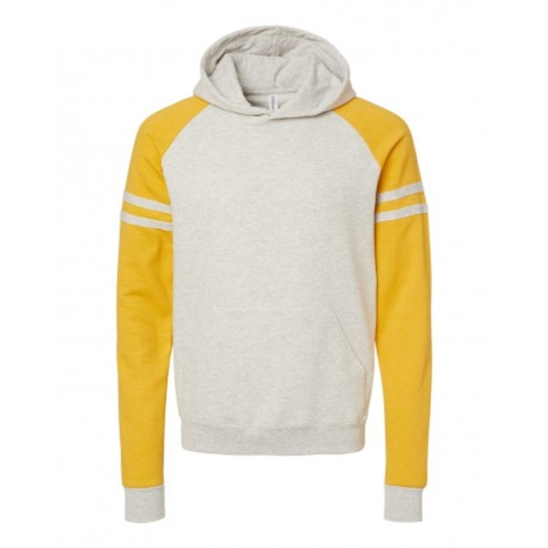 JERZEES 97CR Nublend Varsity Colorblocked Raglan Hooded Sweatshirt | Jerzees 97CR