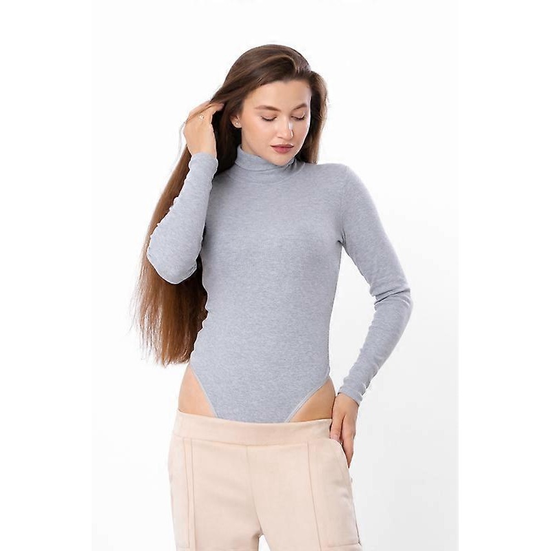 Womens Elegant Turtleneck Bodysuit  Fitted Design for All Seasons, Any season,  HC 8082-019-1