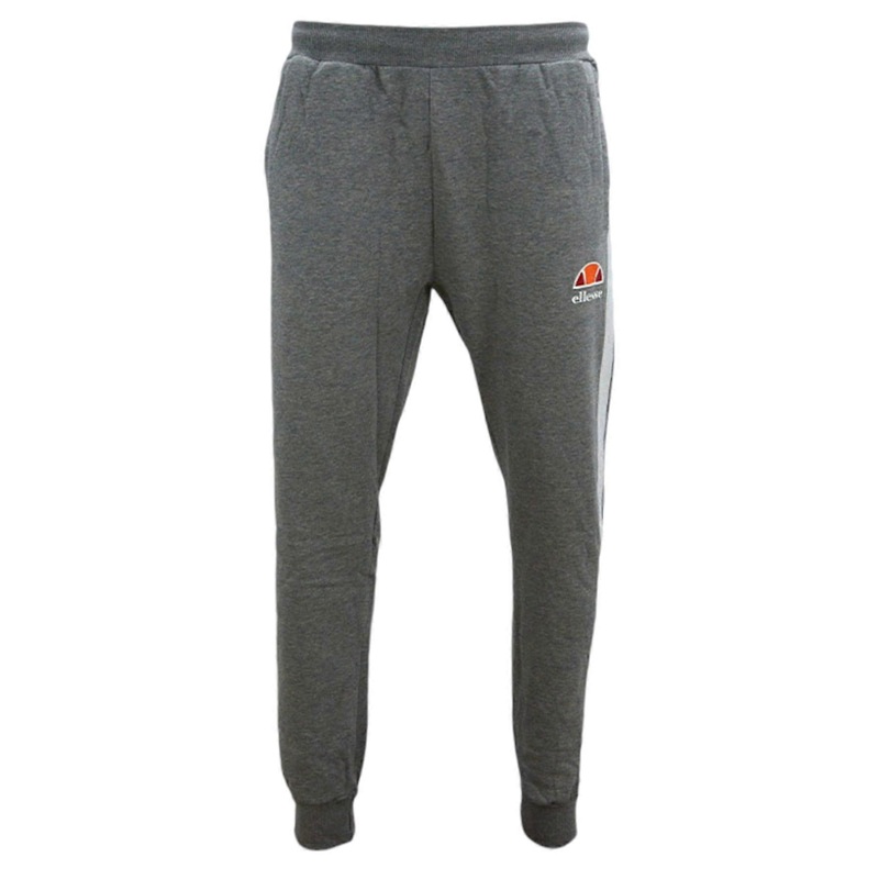 Ellesse Mens Joggers Fleece Sweatpants Stripe Bottoms Casual Cuffed Gym Trousers