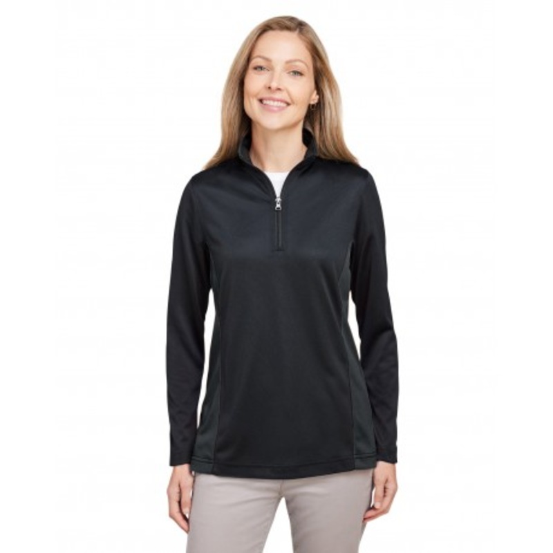 Harriton M786W Ladies’ Flash Snag Protection Plus IL Colorblock Quarter-Zip | Harriton M786W