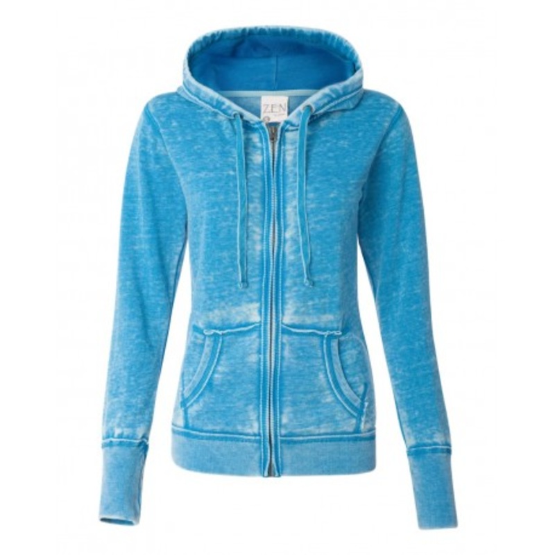 J. America 8913 Women’s Zen Fleece Full-Zip Hooded Sweatshirt | J. America 8913