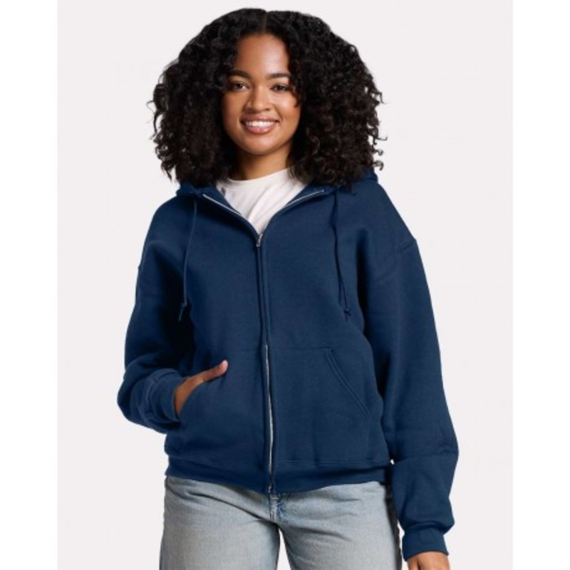 JERZEES Z12MR Rugged Full-Zip Hooded Sweatshirt | Jerzees Z12MR