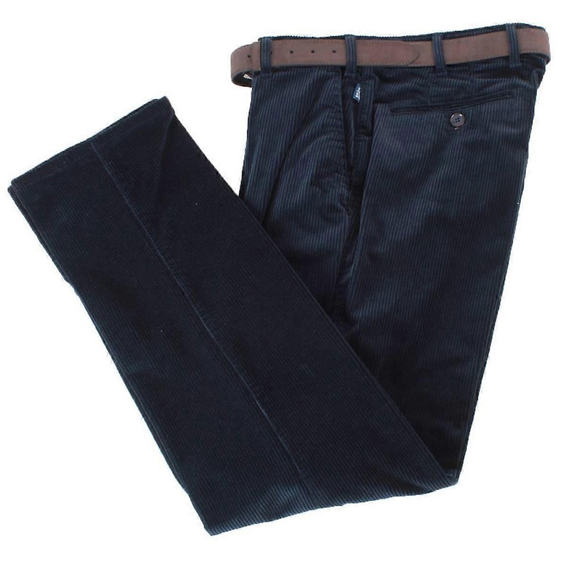 BRUHL Parma B Move Stretch Cord Trousers – Marine Navy