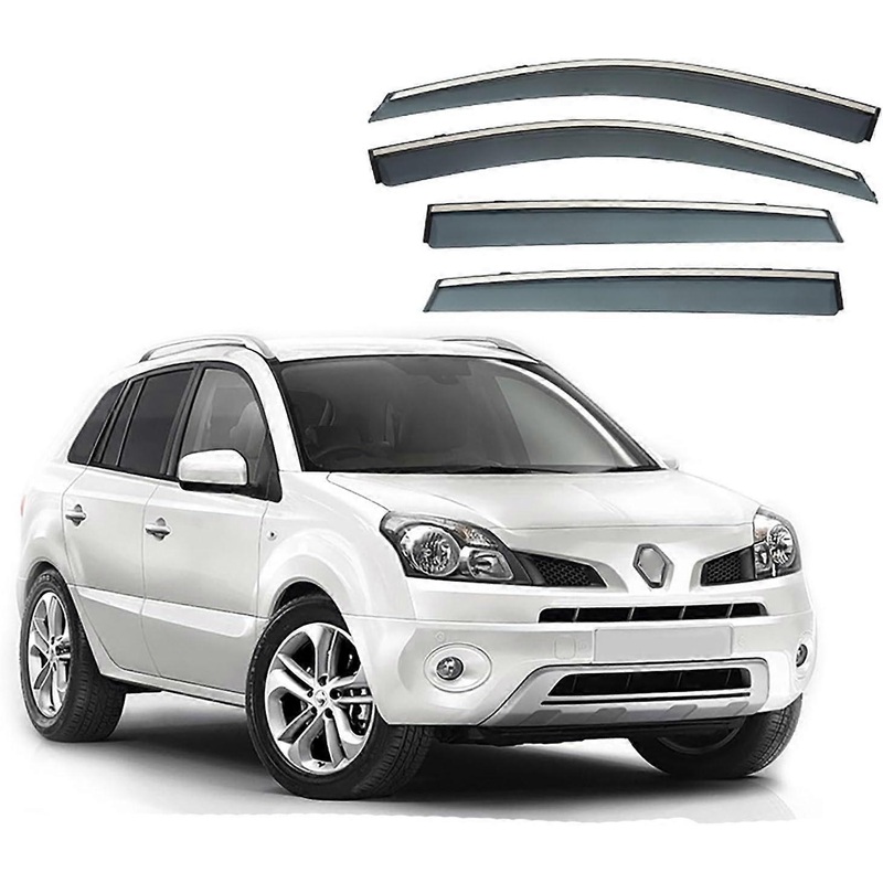 Rain protection side windows for Renault KOLEOS MK1HY 20062016, ventilation grilles, sun, snow, wind, and rain protection
