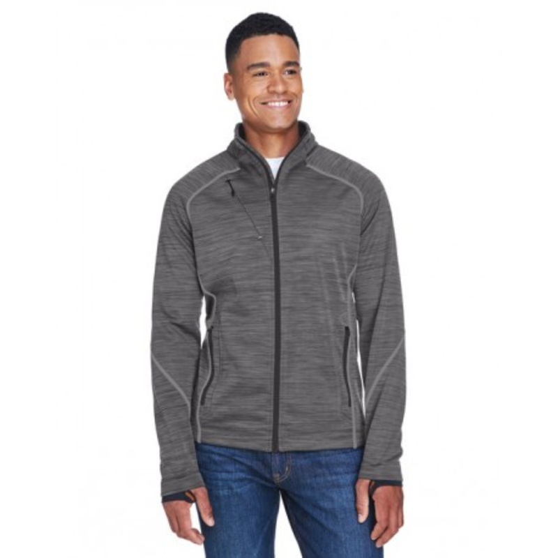 North End 88697 Men’s Flux Melange Bonded Fleece Jacket | North End 88697