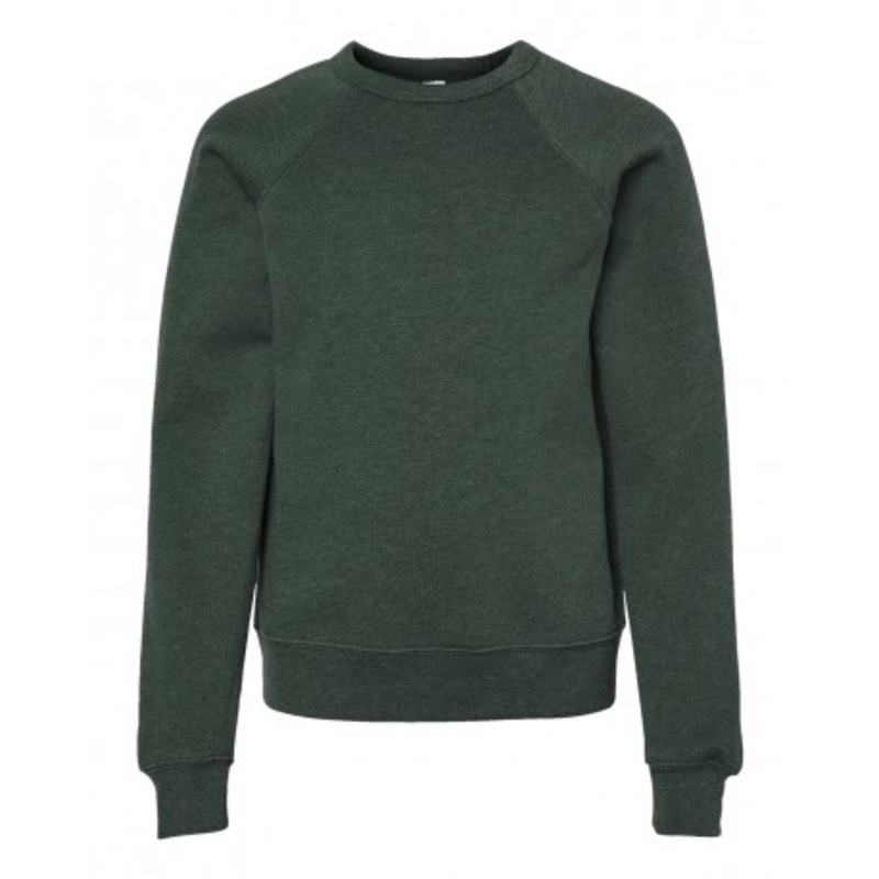 BELLA + CANVAS 3901Y Youth Sponge Fleece Crewneck Sweatshirt | Bella + Canvas 3901Y