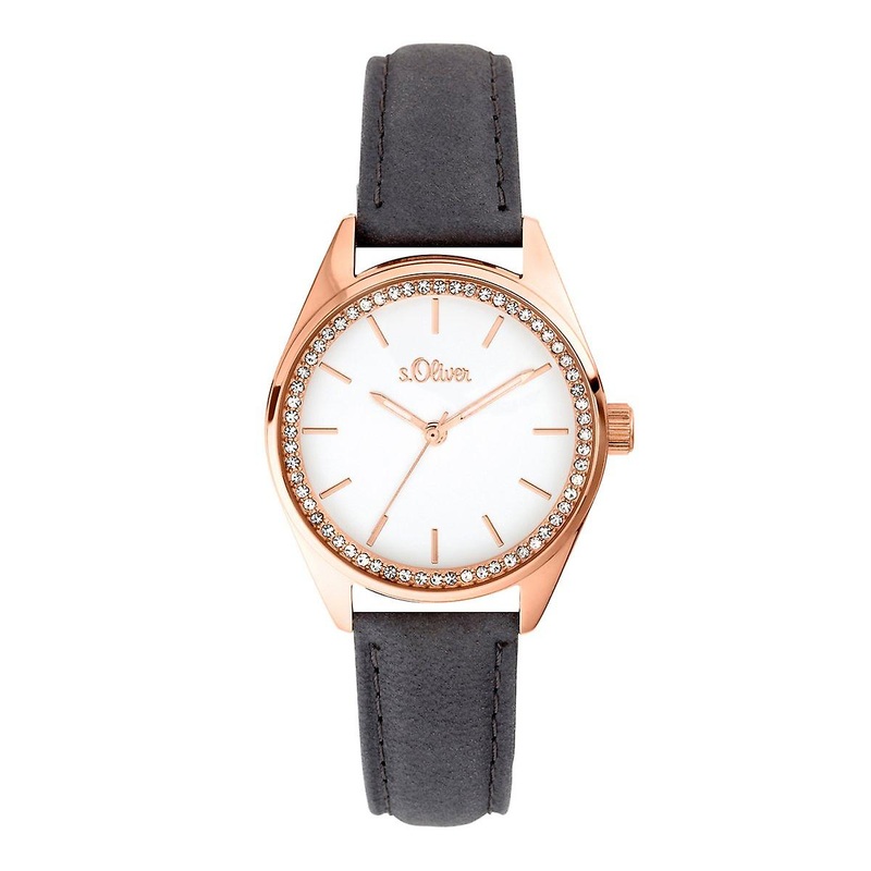 s.Oliver women’s watch wristwatch leather SO-3678-LQ
