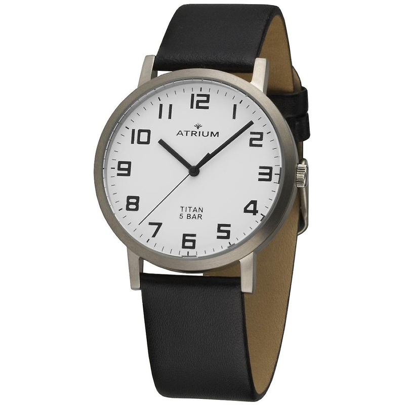 ATRIUM Women’s Watch Wristwatch Titanium A41-10 Leather