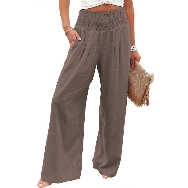 Women’s summer pants women’s loose wide-leg pants high waist straight pants casual pants wide-leg pants women