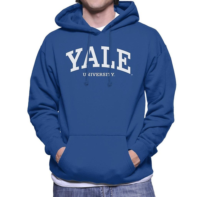 Yale University White Logo Men’s Hooded Sweatshirt