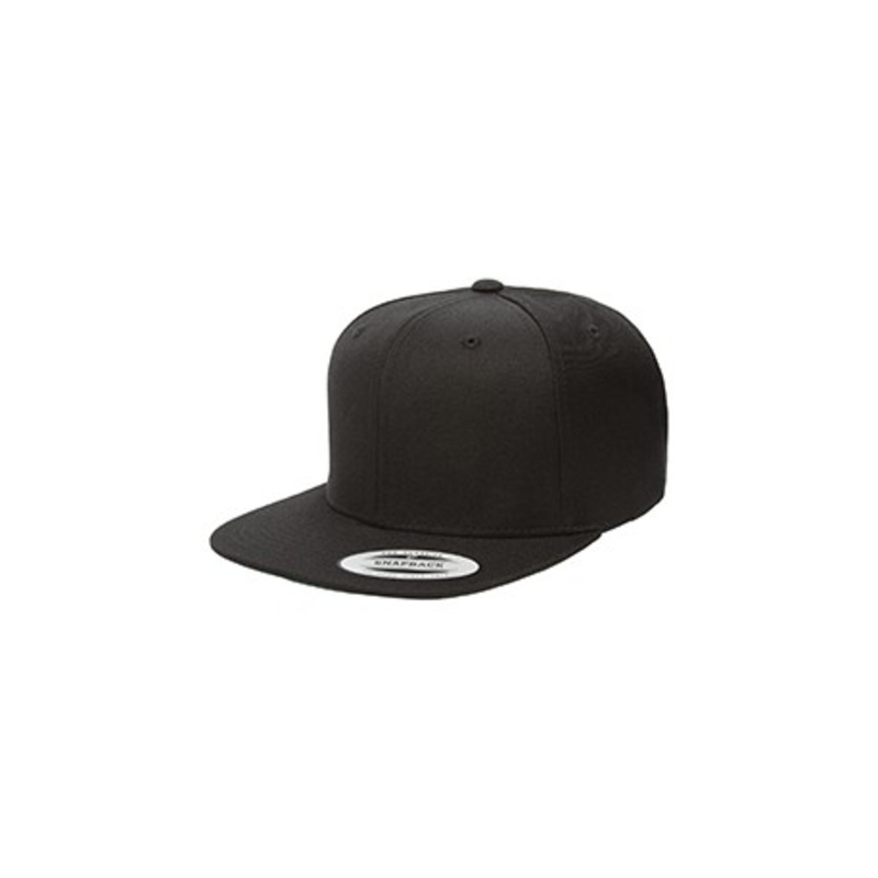 Yupoong 6089 Adult 6-Panel Structured Flat Visor ClassicSnapback | Yupoong 6089