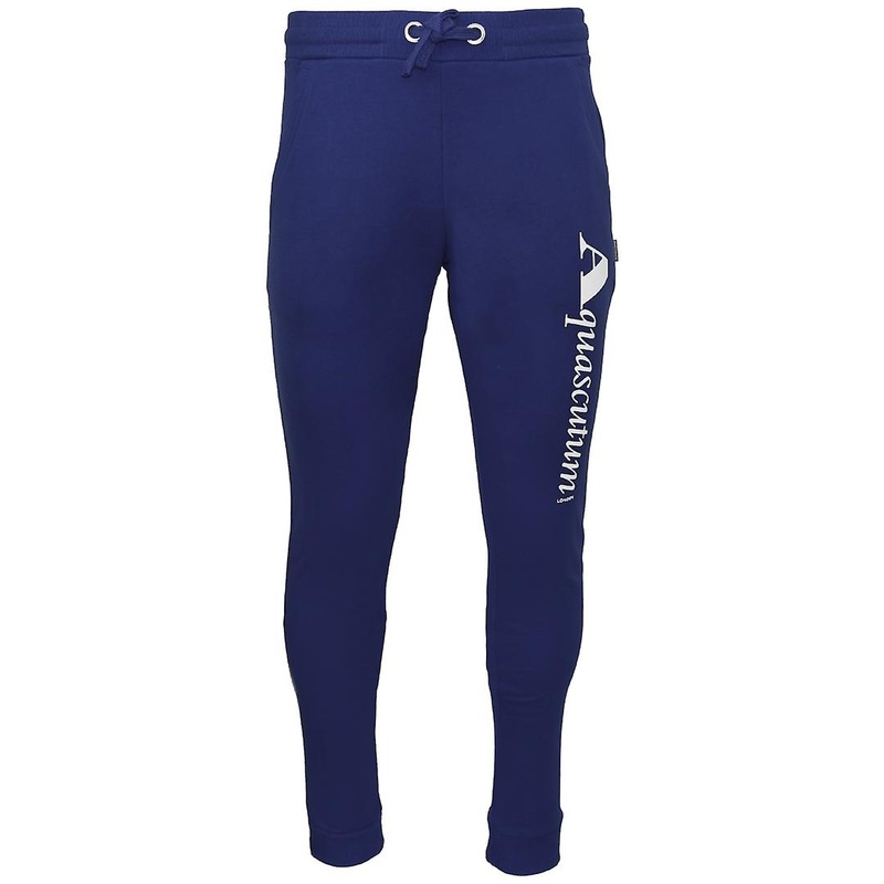 Aquascutum Navy Blue Logo Sweat Pants