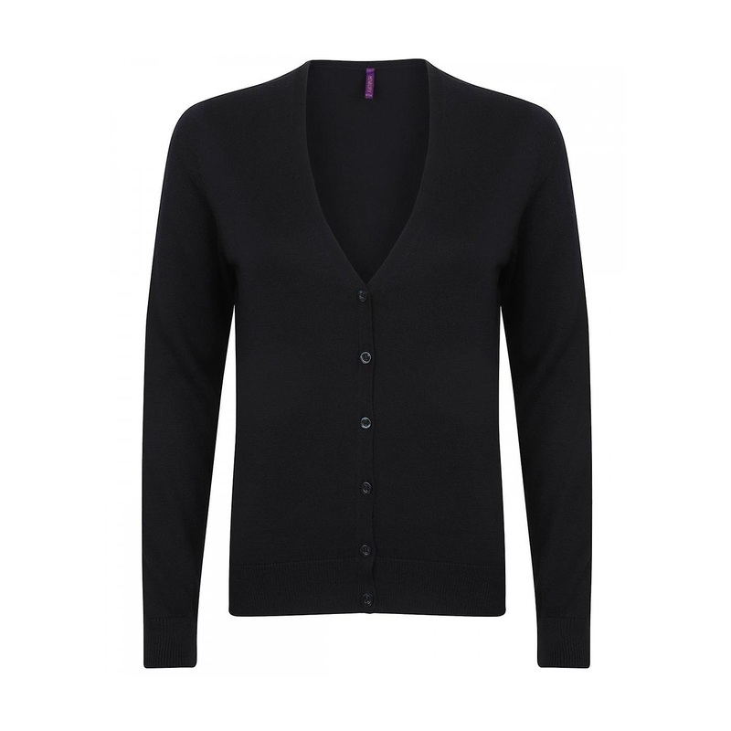 Women’s Henbury Women’s V Neck Cardigan HB726