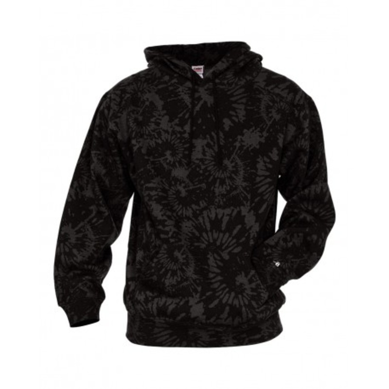 Badger 1275 Tie-Dyed Triblend Hooded Sweatshirt | Badger 1275