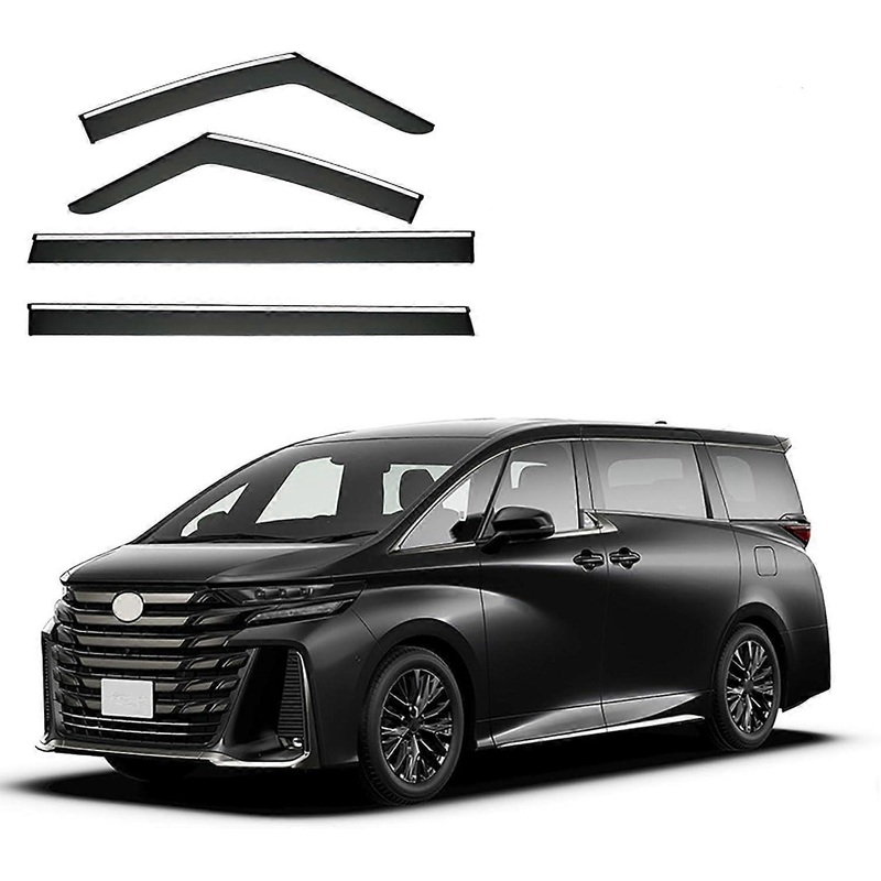 Rain protection side windows for Vellfire MK4AH40 , ventilation louvers, sun, snow, wind, and rain protection