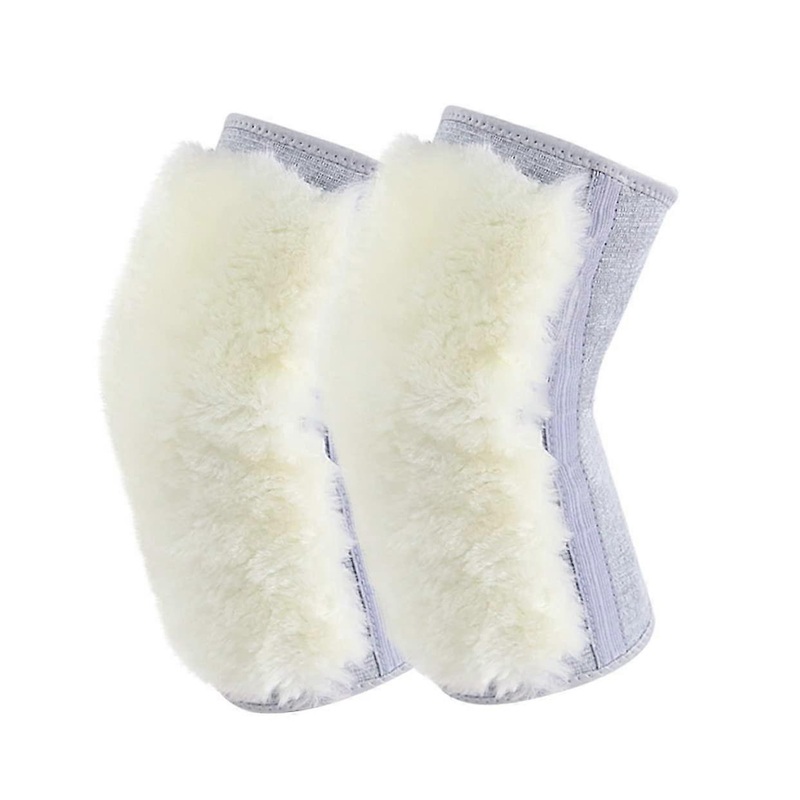 Thicken Fleece Lined Cashmere Knee Warmers for Men and Women, Ideal for Running, Skiing, and Golf, One Size