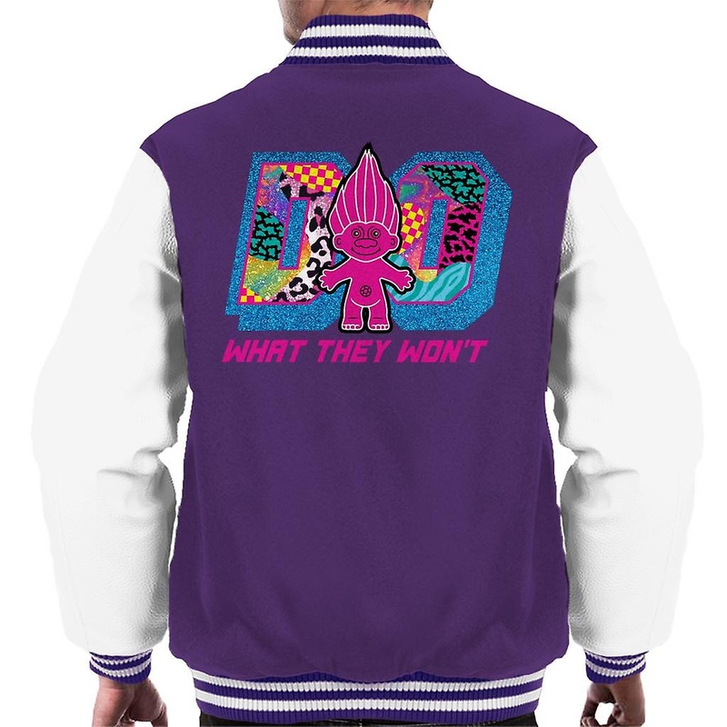 Trolls Do What They Wont Cosmic Shine Men’s Varsity Jacket