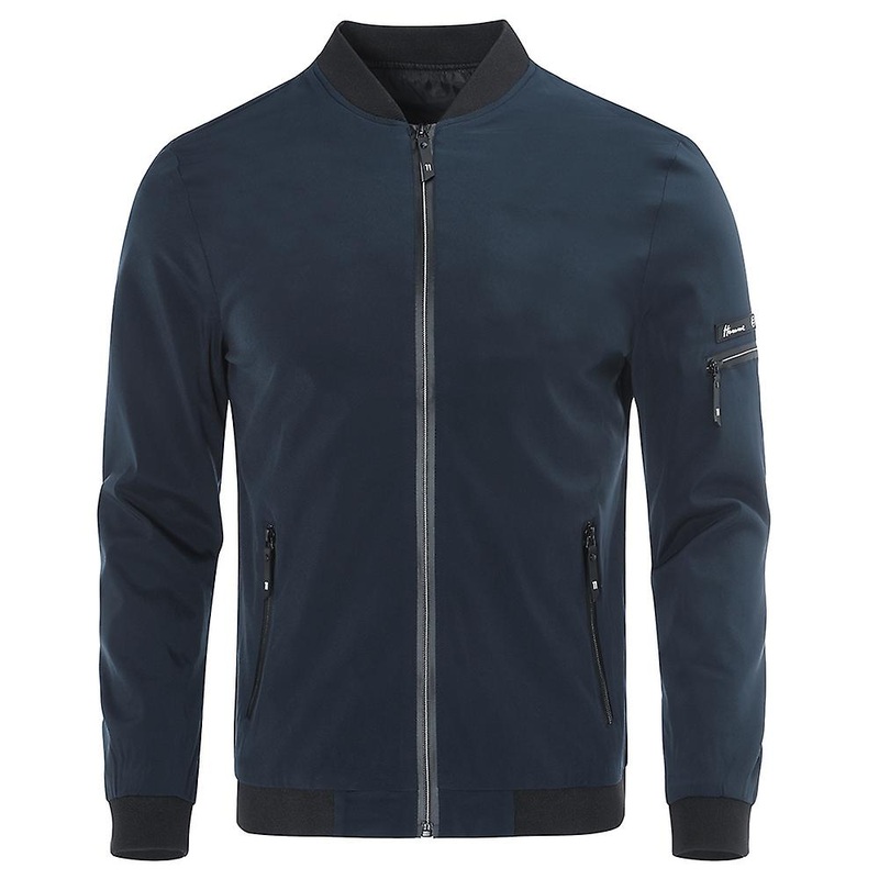 Cloudstyle Men’s Pure Color Casual Slim Jacket