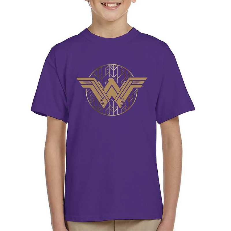 Wonder Woman Golden W Logo Kid’s T-Shirt