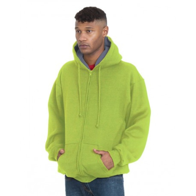 Bayside BA940 Adult Super Heavy Thermal-Lined Full-Zip Hooded Sweatshirt | Bayside BA940