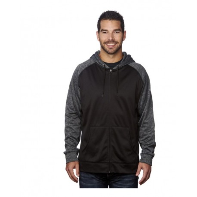 Burnside 8660 Performance Raglan Full-Zip Sweatshirt | Burnside 8660