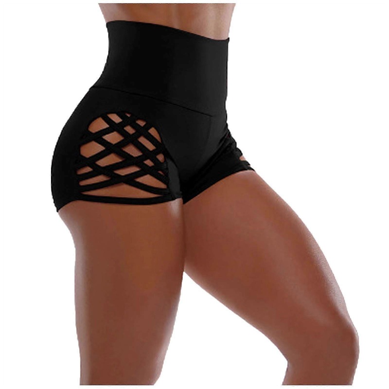 Waist Sweatpants, Bandage, Solid Color, Waist, Yoga, Buttocks, Women’s Pants, Bike Shorts for Girls Black M