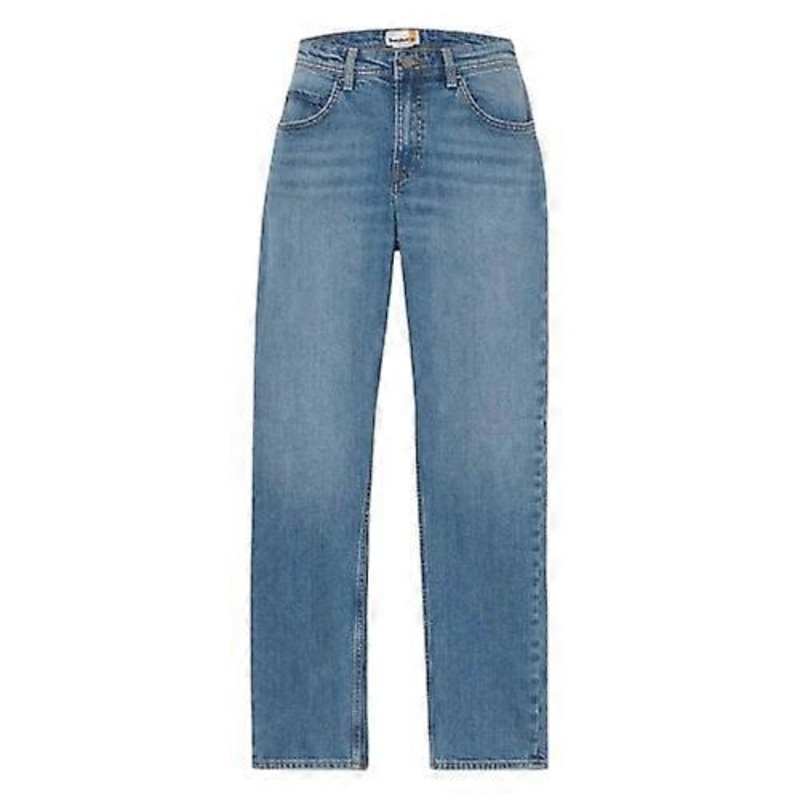Timberland Mens Sandown Stretch Leather Patch Slim Jeans