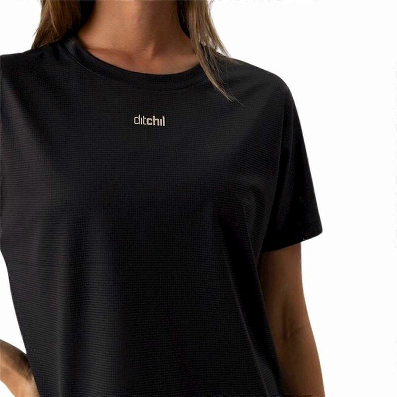 Womens Short Sleeve T-Shirt Ditchil Aria Black