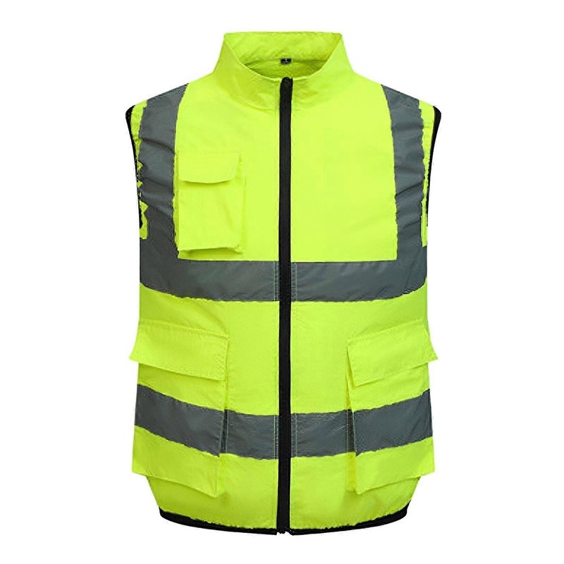 Cooling Vest for Men with 2 Fans, Summer Ice Vest, Reflective Work Safety Vest, HeatResistant Cooling Vest for Outdoor Camping, 3XL Green
