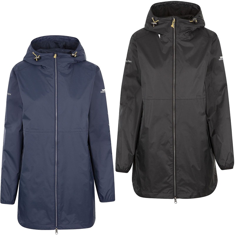 Trespass Womens TP75 Keepdry Hooded Waterproof Long Outdoor Walking Jacket Coat