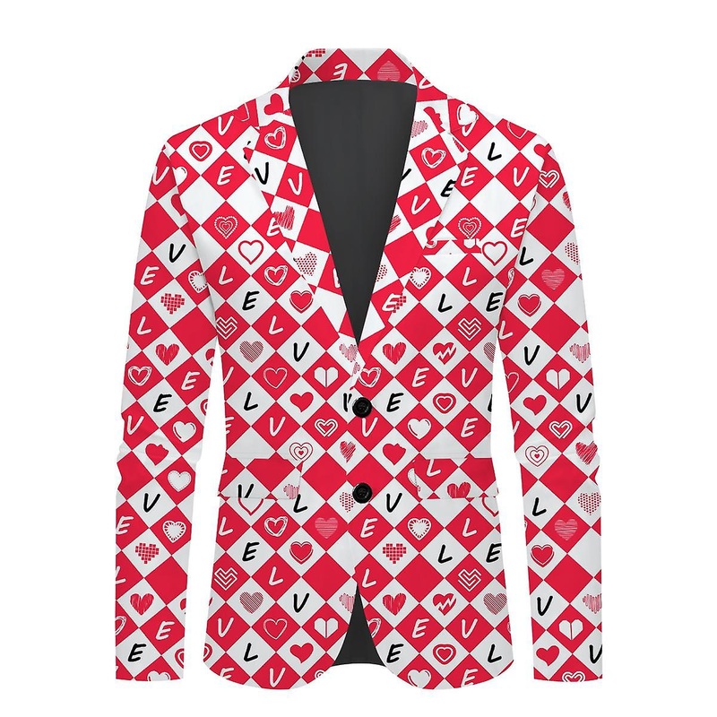 [valentine’s Day Special] Cloudstyle Men’s Notched Lapel 1 Button Party Blazer