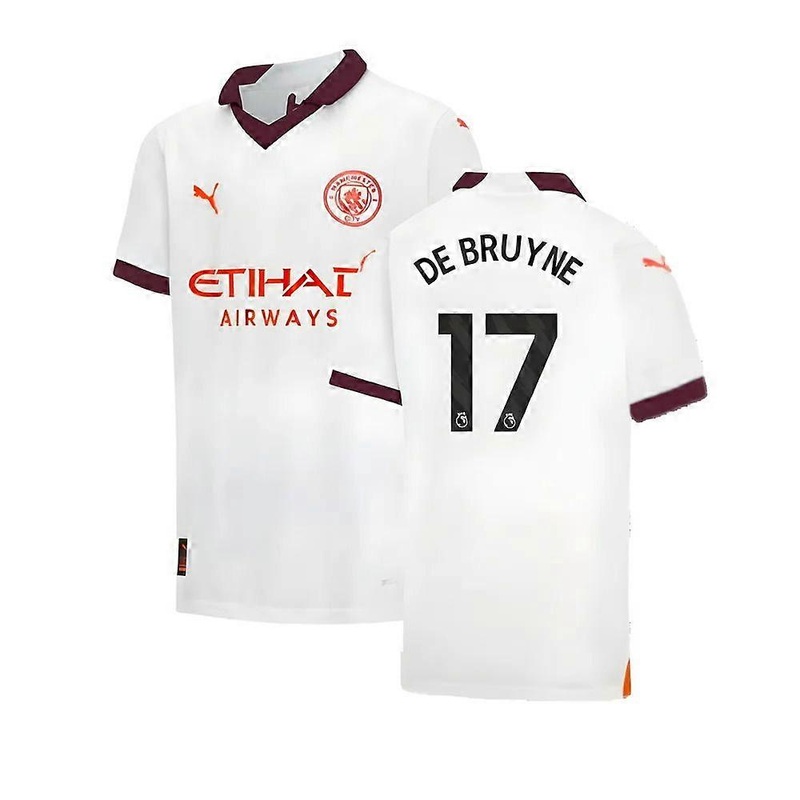 2023-2024 Man City Away Shirt (Kids) (DE BRUYNE 17)