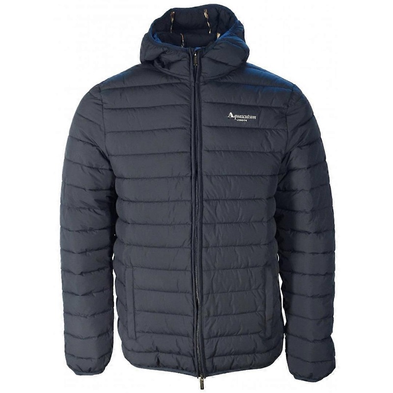 Aquascutum Active 100GR Hooded Navy Blue Jacket