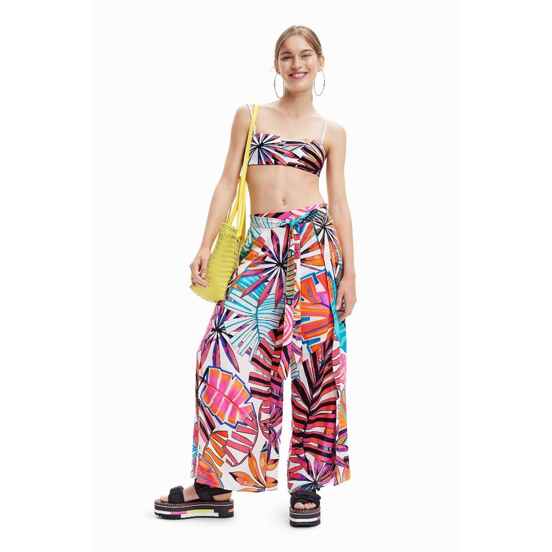 Desigual Puerto Escondido Tropical Beach Trousers 23SWMW08
