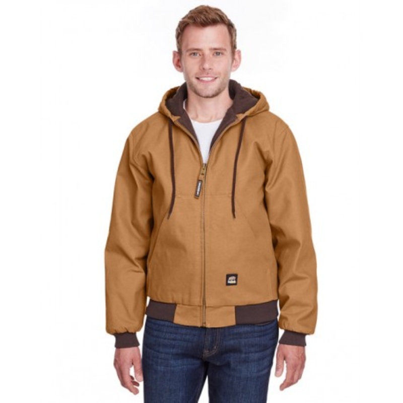Berne HJ51T Men’s Tall Highland Washed Cotton Duck Hooded Jacket | Berne Apparel HJ51T