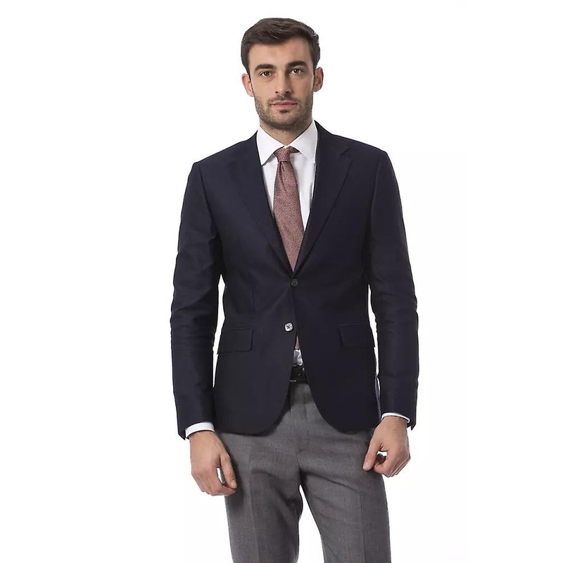Billionaire italian couture men’s blue wool blazer