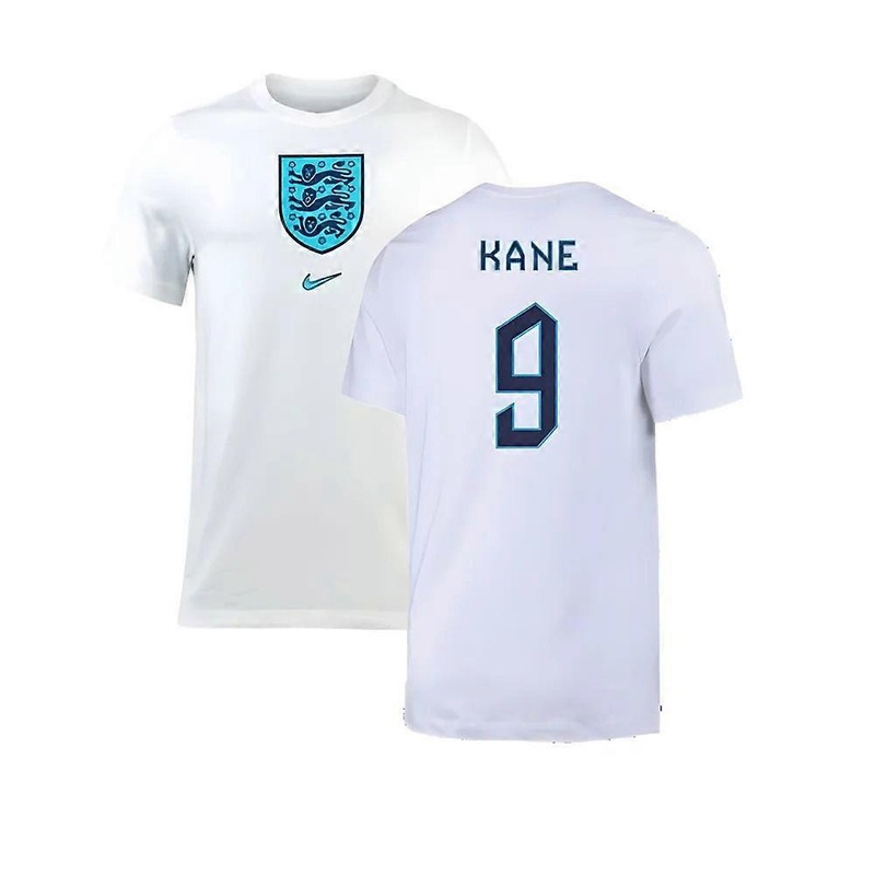 2022-2023 England Crest Tee (White) (Kane 9)