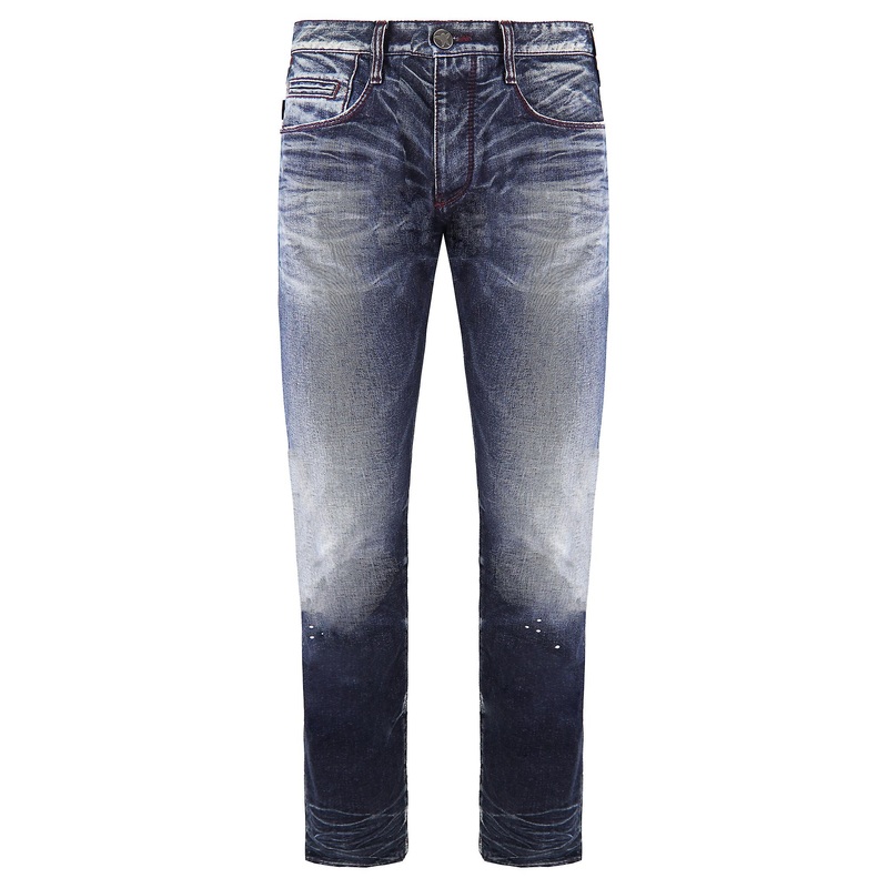 Armani Jeans J53 Regular Fit Comfort Fabric Blue Mens Bottoms 6X6J53 6D0VZ 1500