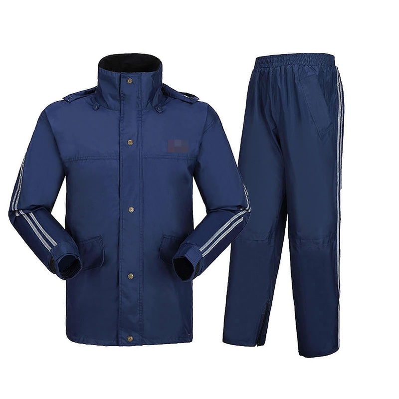 Twolayer waterproof raincoat for men’s outdoor bicycle/motorcycle (3 colors, L4XL), XXL blue