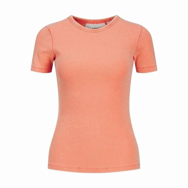 Womens Short Sleeve T-Shirt Jack & Jones Jxfrankie Wash Ss Coral