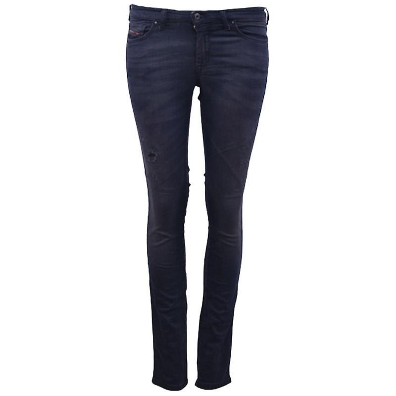 Diesel Doris Ne 0669q Womens Denim Jeans Slim Fit Distressed