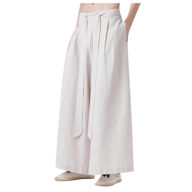 Harem Trousers Men’s Wide Leg Japanese Yoga Beach Comfortable Summer 5XL