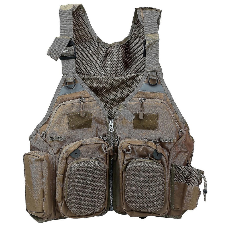 Outdoor Fishing Sports Vest Multi Pocket Professional Fishing Jackets Waistcoat For Men
