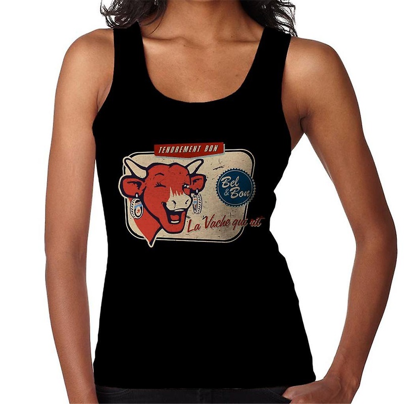 The Laughing Cow La Vache Qui Rit Retro Distressed Women’s Vest