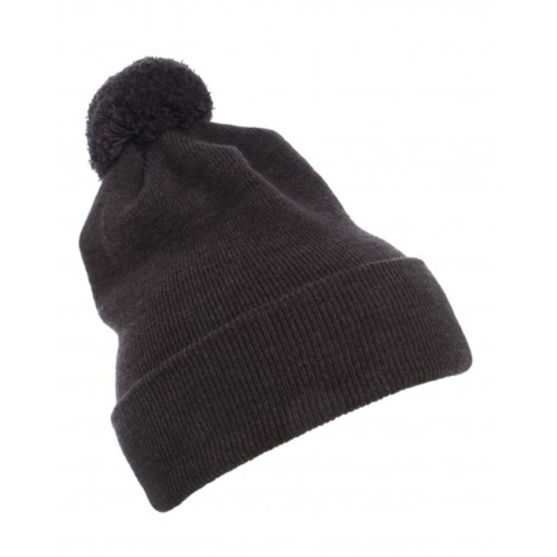 Yupoong 1501P Cuffed Knit Beanie With Pom Pom Hat | Yupoong 1501P