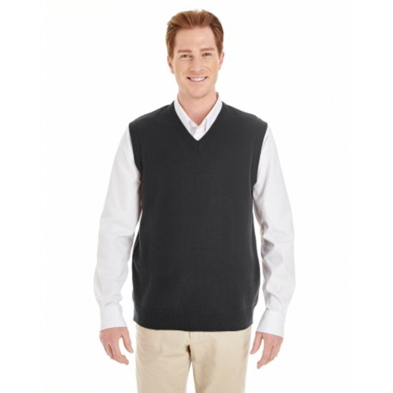 Harriton M415 Men’s Pilbloc V-Neck Sweater Vest | Harriton M415