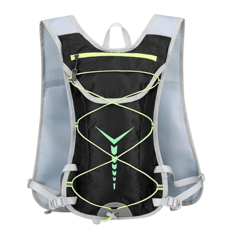 Running Vest Ultralight Hydration Backpack for Men and Women, Adjustable Size, Black Trail Running and Jogging Accessory